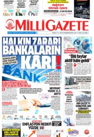 MİLLİ GAZETE Gazete Manşeti