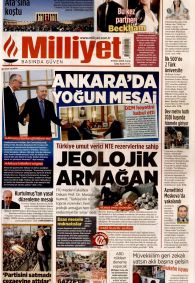 MİLLİYET Gazete Manşeti