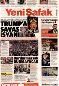 Yeni Şafak Gazetesi Gazete Manşeti