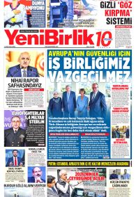 YENİBİRLİK Gazete Manşeti