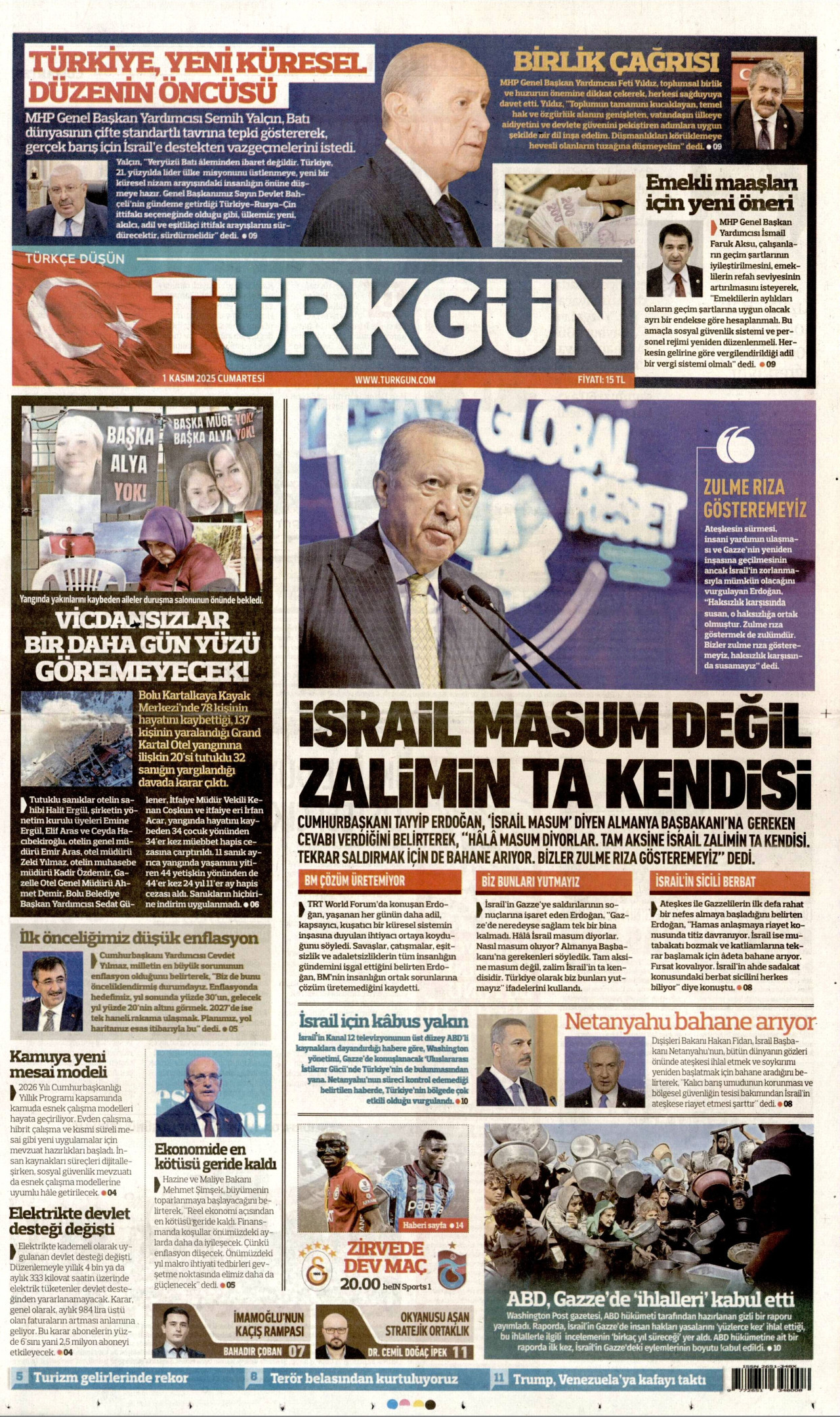 TÜRKGÜN Gazete Manşeti