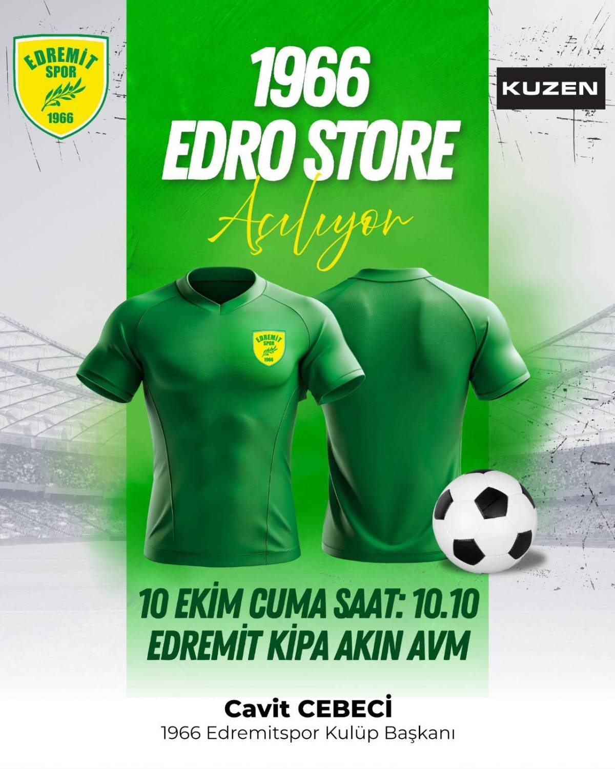 Edremitspor Taraftar Mağazası “EdroStore” Açılıyor