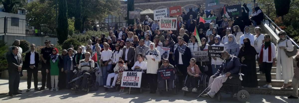 Kadınlardan Gazze İçin Vicdan Zinciri