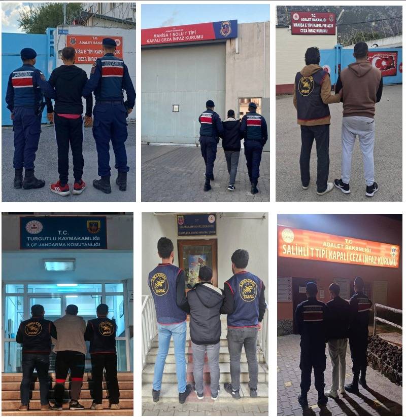Manisa’da Jandarmadan Aranan Şahıslara Operasyon: 6 Yakalama