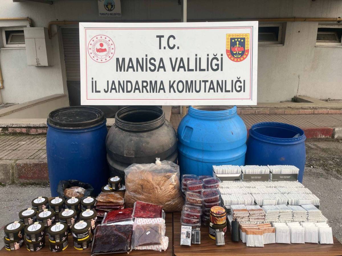 Manisa’da Kaçak İçki ve Tütün Operasyonu: 3 Şüpheli Gözaltında