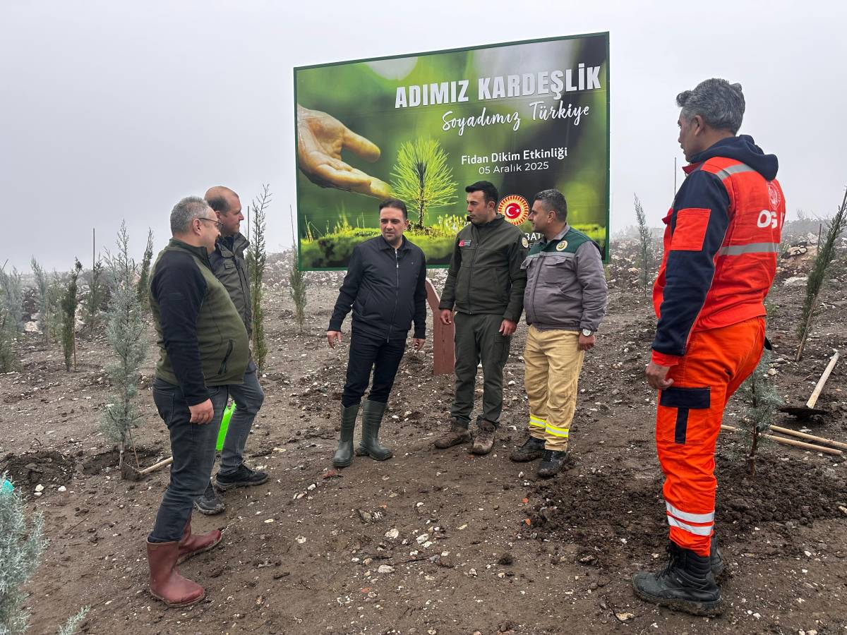 Baybatur’dan orman yangını sonrası 1000 fidan