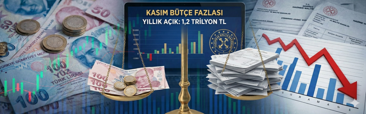 Kasım Bütçesi Fazla Açık Verdi: Yıllık Açık 1,2 Trilyon TL