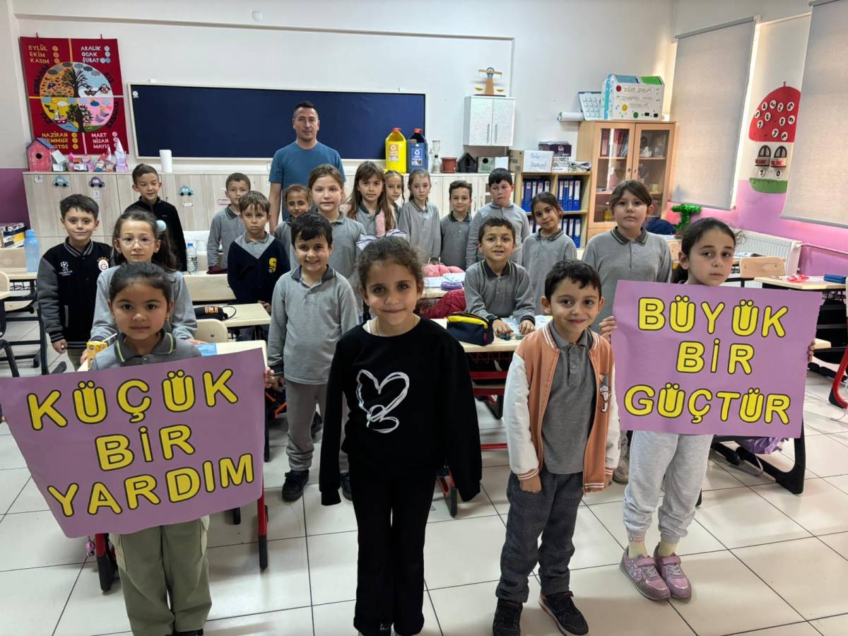 Atatürk İlkokulu’ndan engelliler için farkındalık