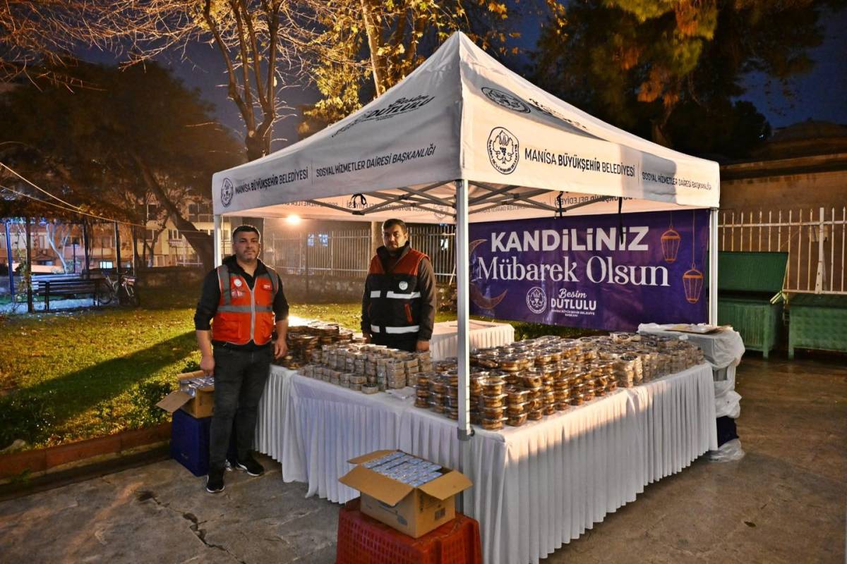Manisa Büyükşehir’den Kandilde 5 Bin Kişilik İkram