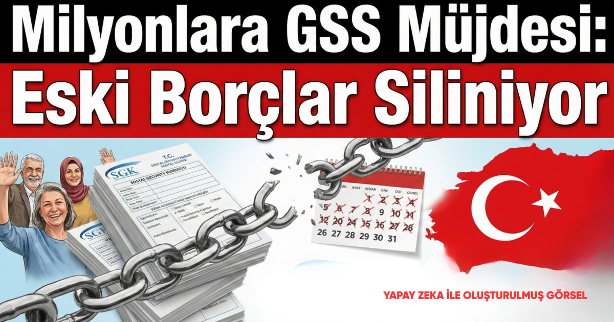Milyonlara GSS Müjdesi: Eski Borçlar Siliniyor