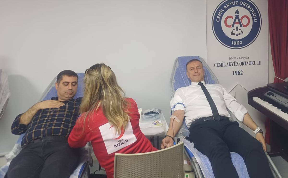 Cemil Akyüz Ortaokulu’ndan anlamlı kampanya: 67 ünite kan bağışı