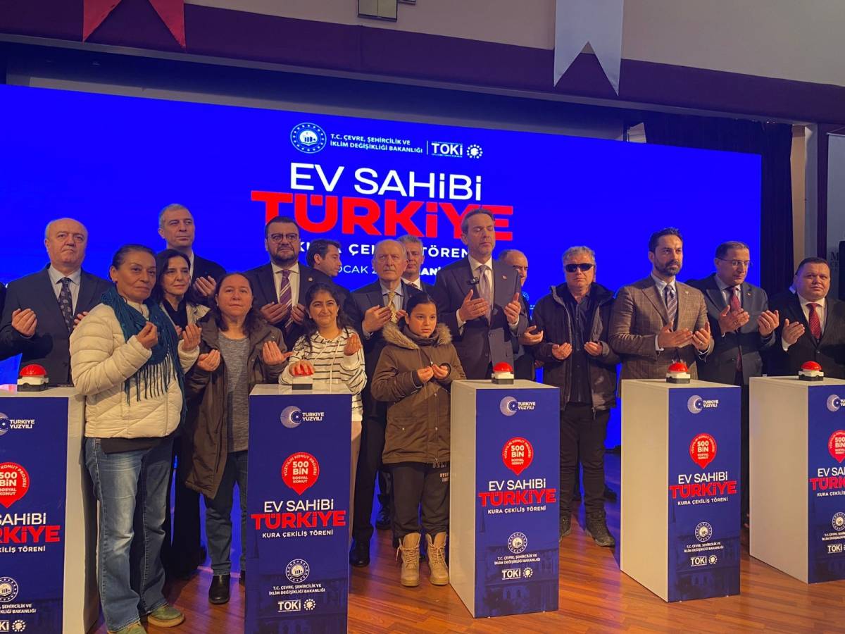 Manisa sosyal konut kura çekiminde 7 bin 459 hak sahibi