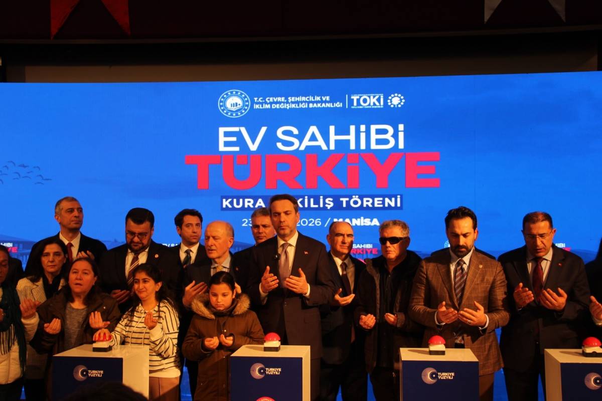 Manisa sosyal konut kura çekiminde 7 bin 459 hak sahibi