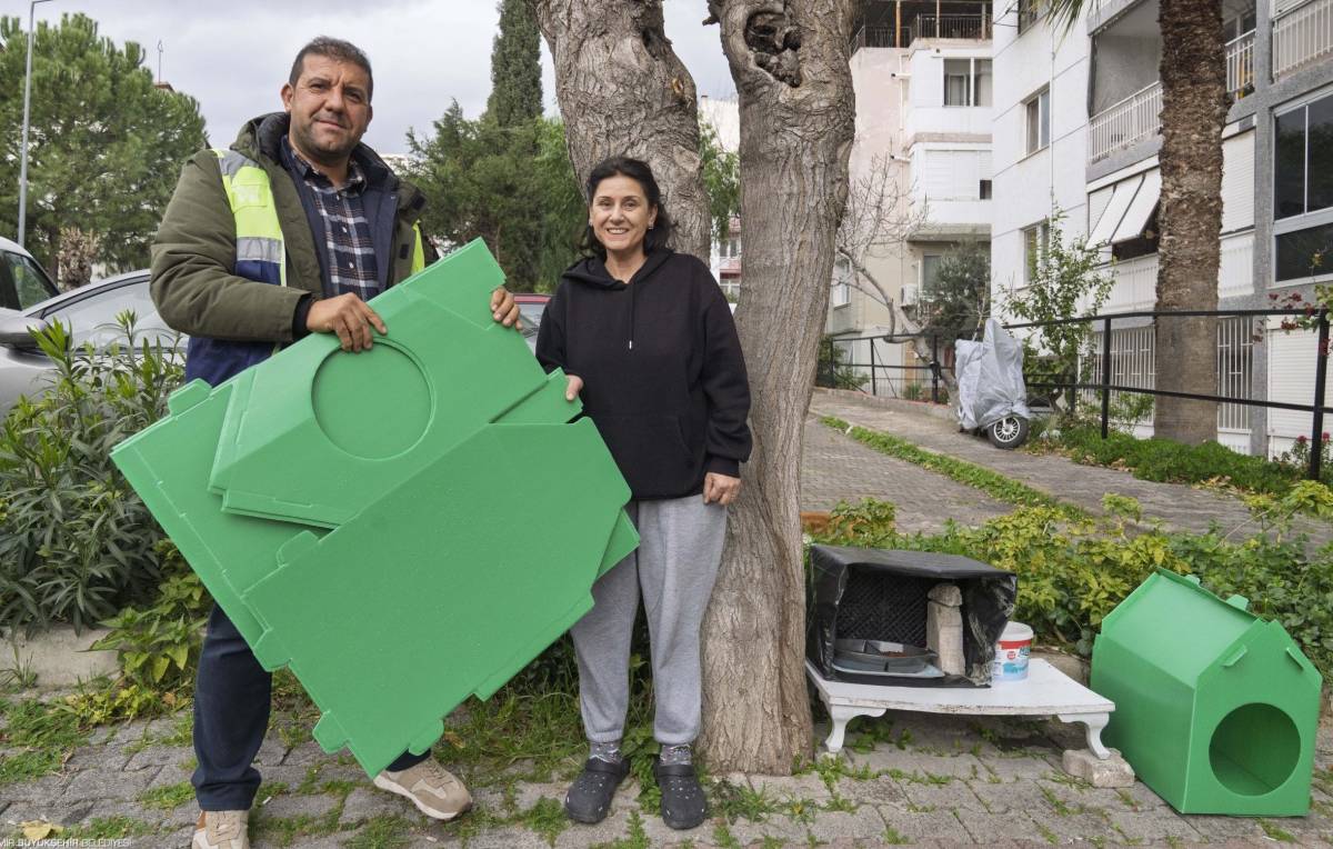 İzmir’de Can Dostlar İçin Seferberlik: Kedi Evi Dağıtımı