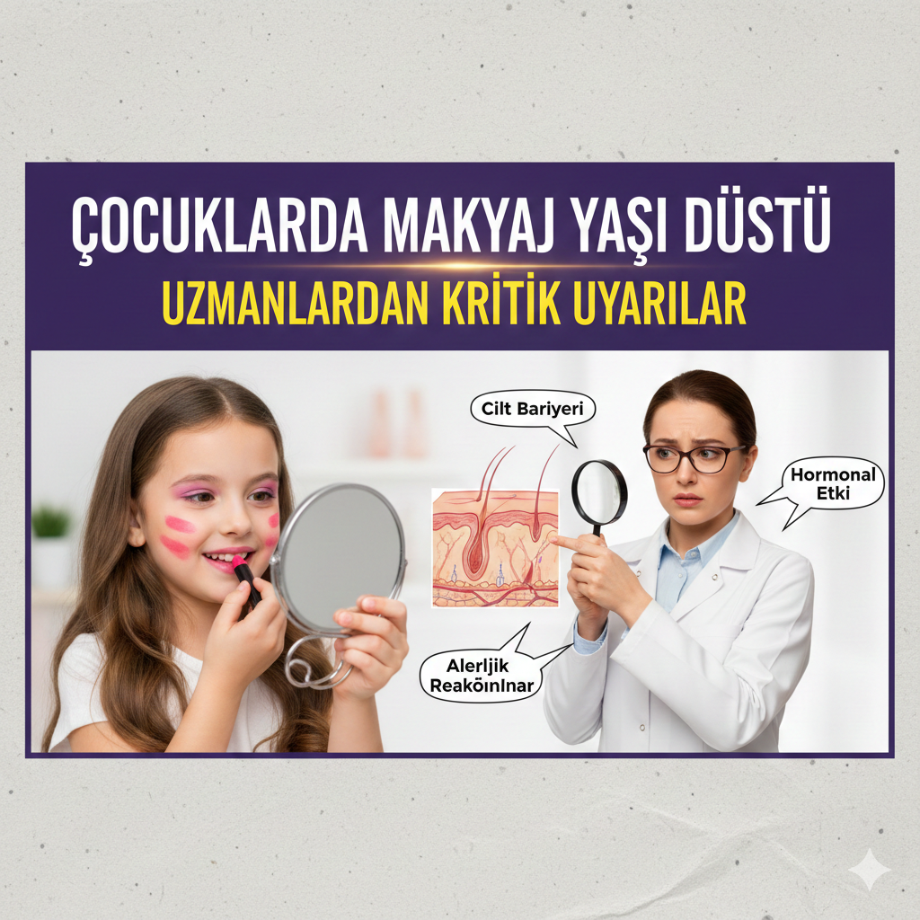 Çocuklarda Makyaj Yaşı Düştü: Uzmanlardan Kritik Uyarılar