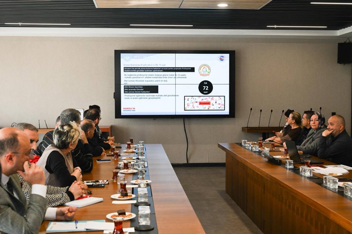 Manisa’da Mahalle Afet Gönüllüleri projesi başladı