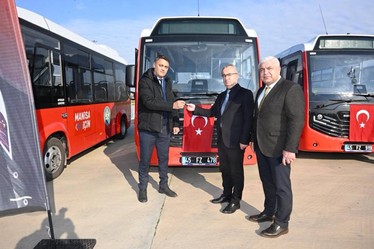 Manisa’da toplu taşımaya 12 yeni araç takviyesi