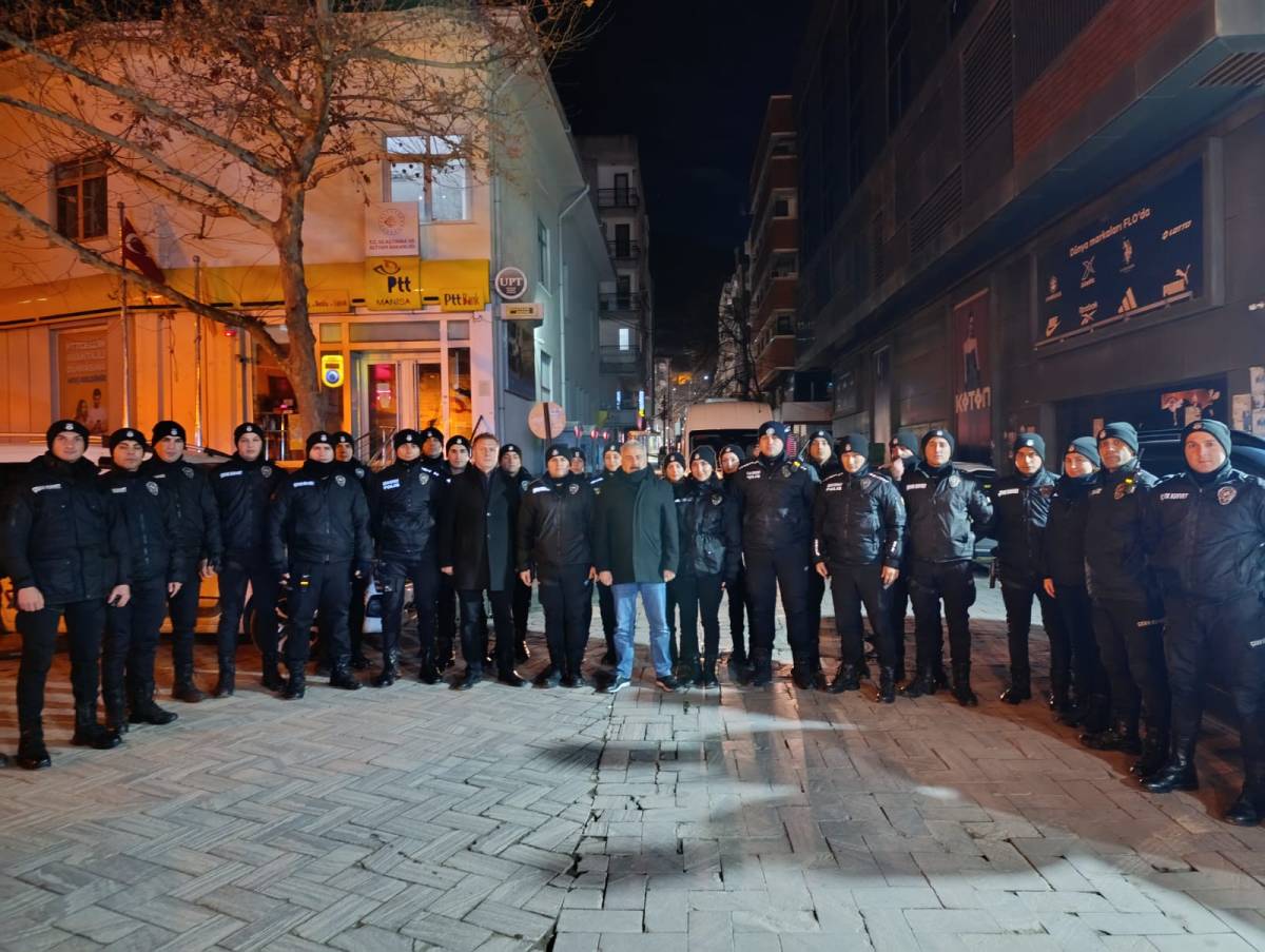 Emniyet Müdürü Aktaş Yeni Yılda Personelini Yalnız Bırakmadı