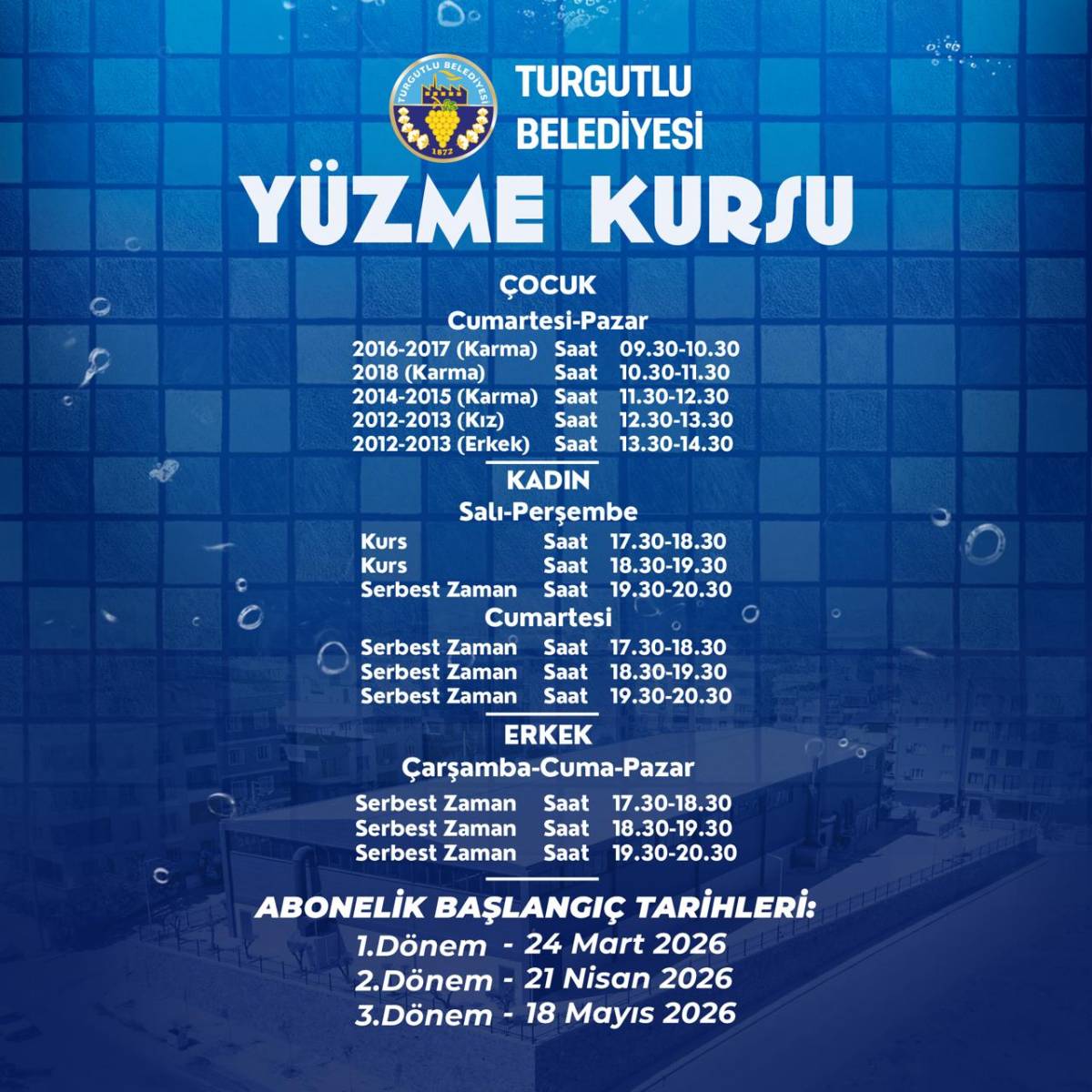 Turgutlu’da Yüzme Kursu İçin Geri Sayım: Kayıtlar Başladı