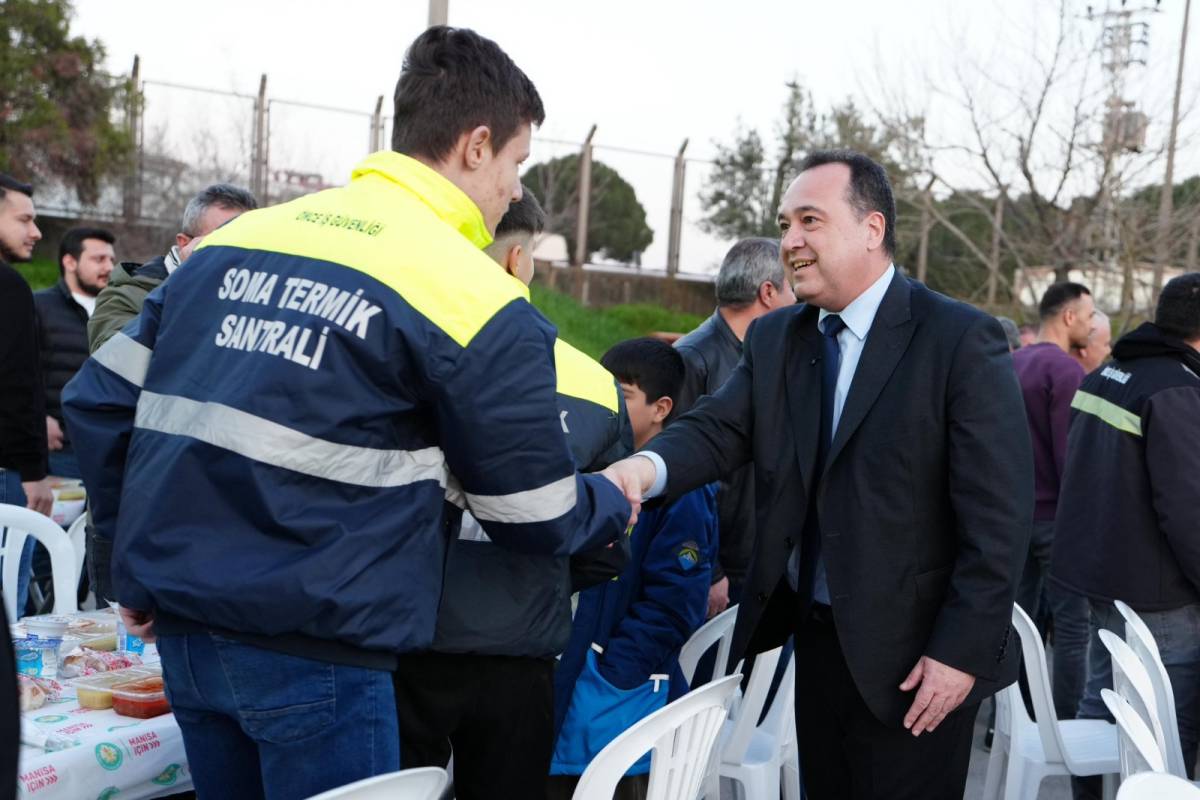 Başkan Dutlulu’dan Soma İşçilerine İftar Sofrasında Destek