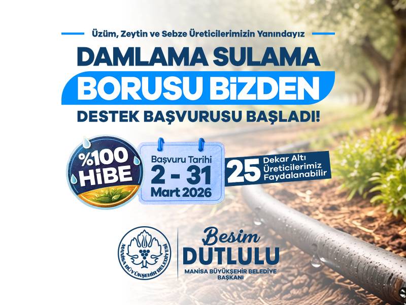 Büyükşehir’den Üreticilere Yüzde 100 Hibe Desteği