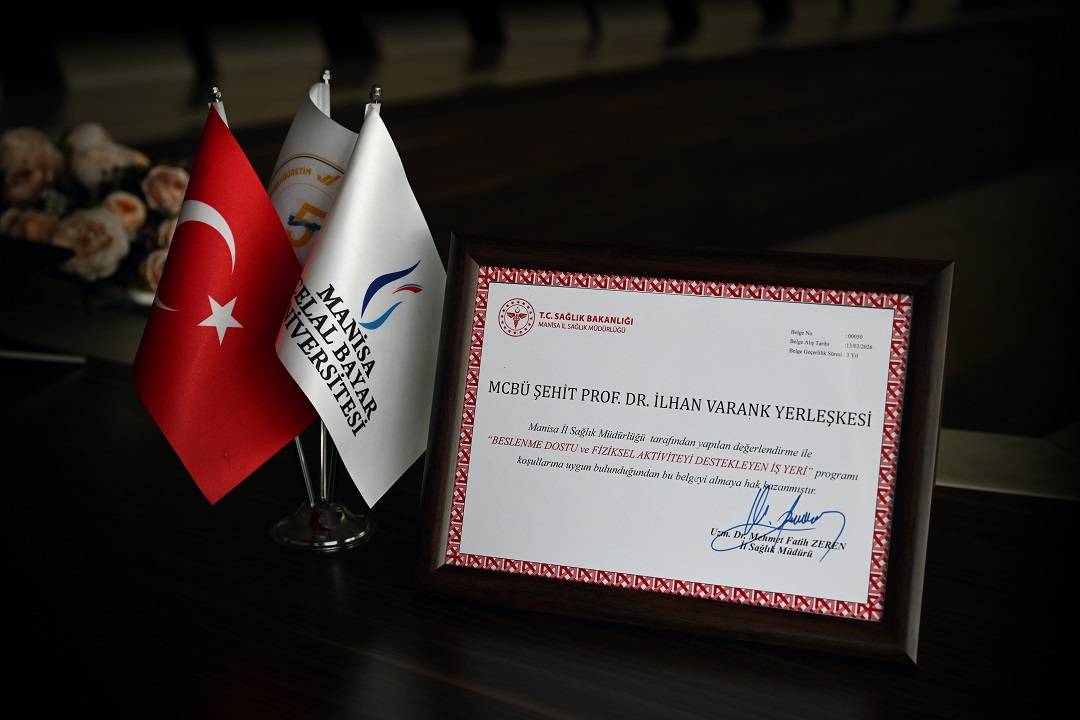 MCBÜ’ye sağlıklı yaşamda örnek iş yeri belgesi