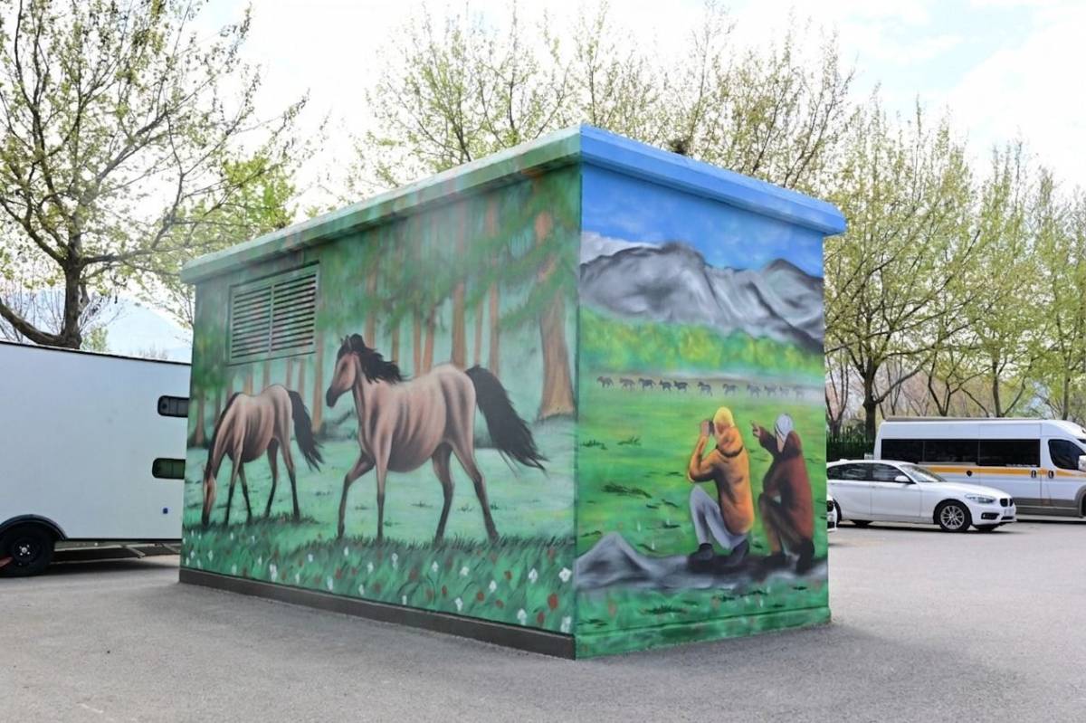 Manisa sokakları mural sanatla yenileniyor