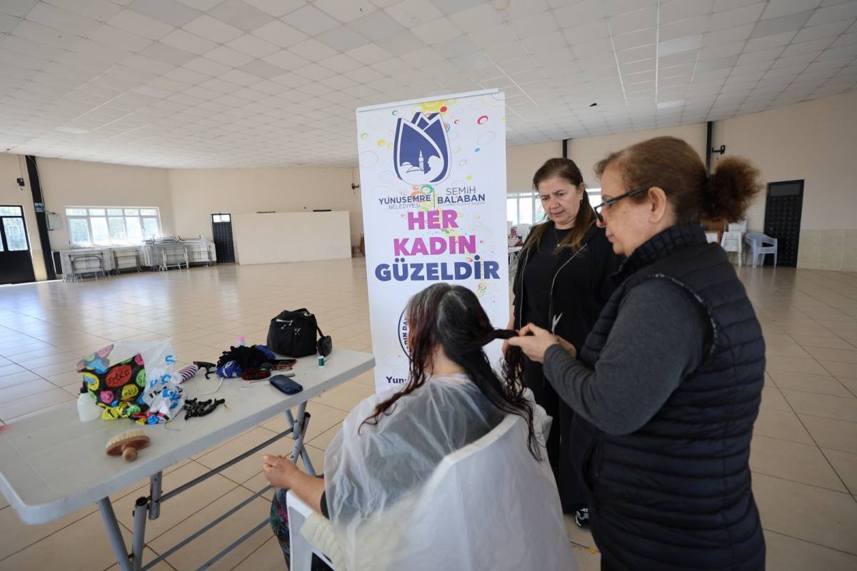 Yunusemre’den Kadınlara Ücretsiz Bakım Hizmeti