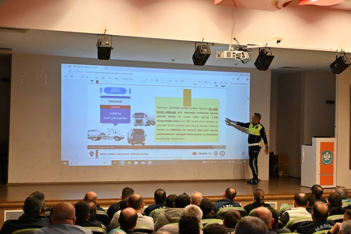 Manisa Büyükşehir Şoförlerine Hayati Eğitim